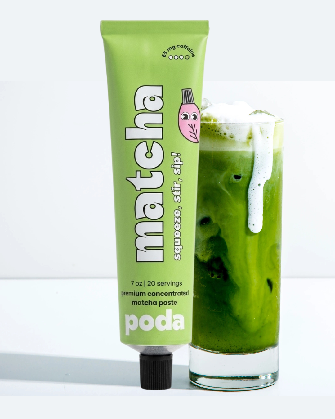 poda matcha latte made in 60 seconds — no whisk needed