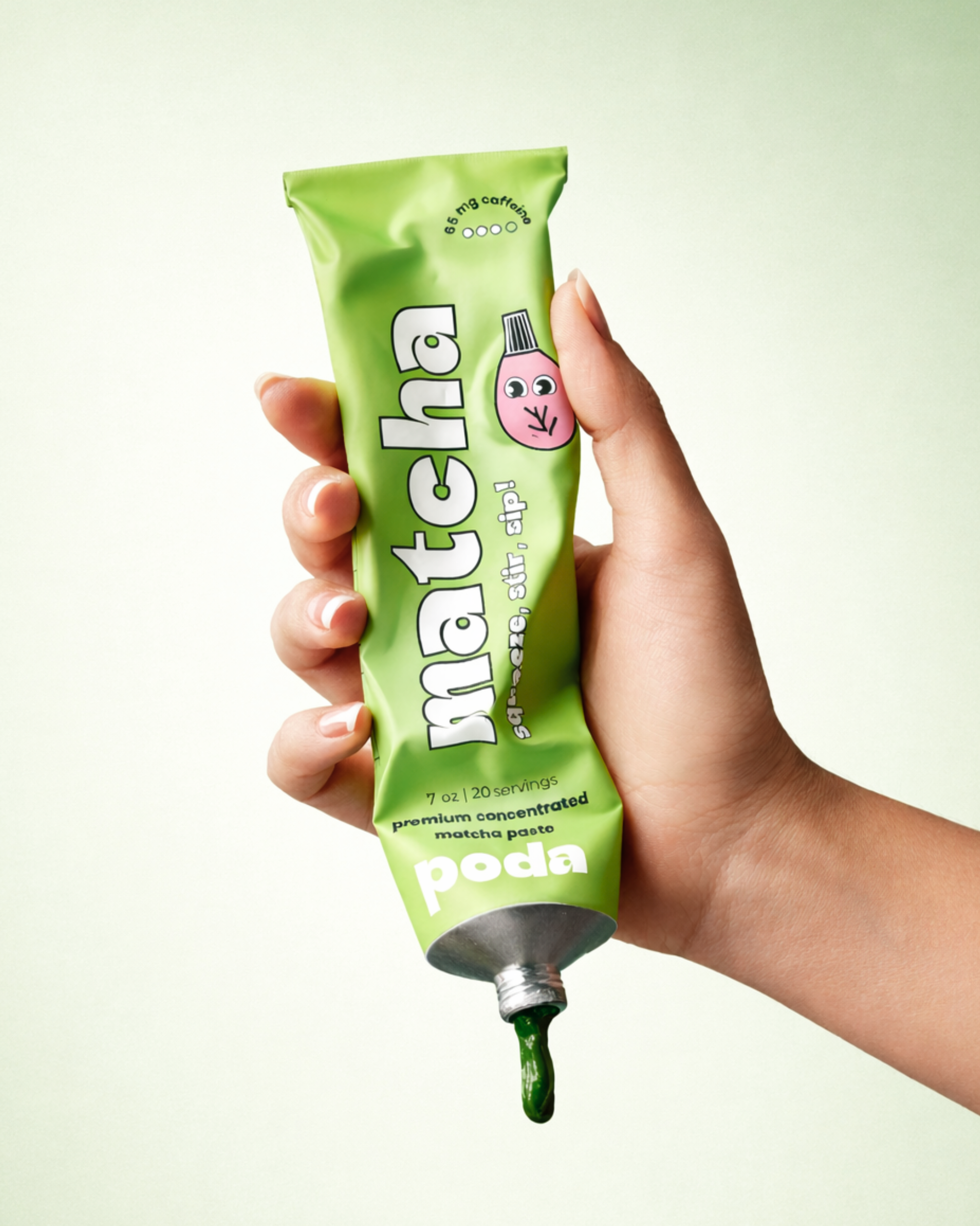 poda matcha paste squeeze tube — 20 servings
